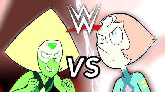Pearl vs. Peridot, but it&#39;s a WWE match
